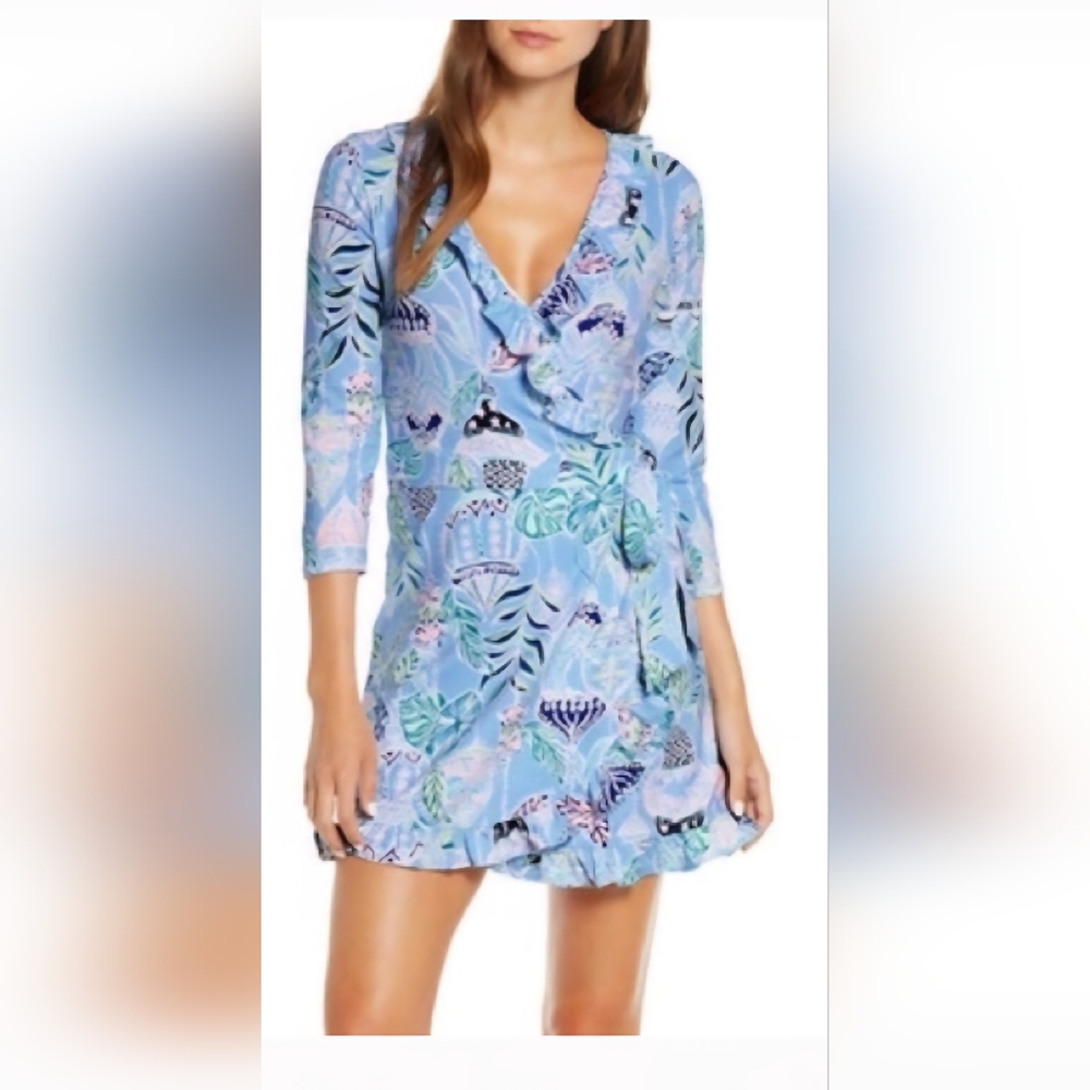 Lilly Pulitzer Jessalyn Long Sleeve Wrap Romper